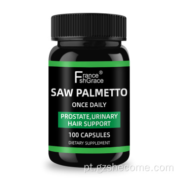 As cápsulas de Palmetto de serra impedem a perda de cabelo cápsulas de próstata